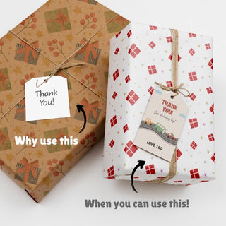 Personalized Thank You Tags for Return Gifts - City Vehicle (18pcs) (PREPAID ONLY)