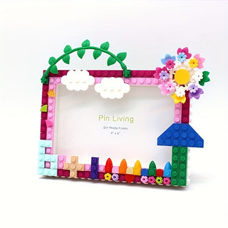 DIY Building Block Photo Frame (Multicolor)