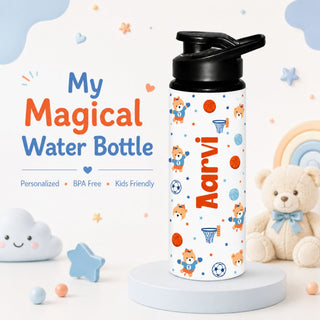 Personalized Water Bottle for Kids - Sport Bear (PREPAID ONLY)