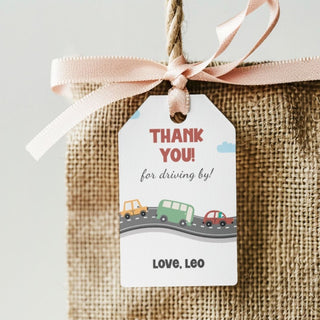 Personalized Thank You Tags for Return Gifts - City Vehicle (18pcs) (PREPAID ONLY)