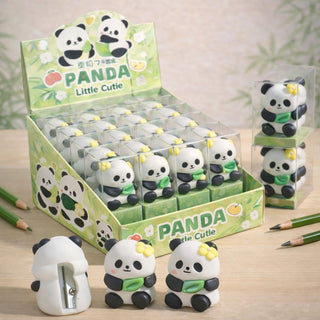 Kawaii Panda Pencil Sharpener – Cute Stationery for Kids