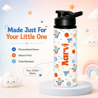 Personalized Water Bottle for Kids - Sport Bear (PREPAID ONLY)