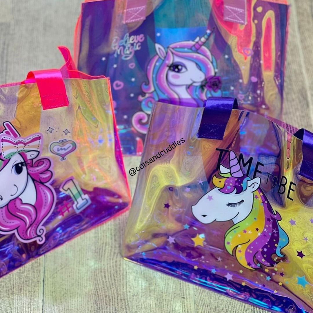 Unicorn Dreams Holographic Button Handbag