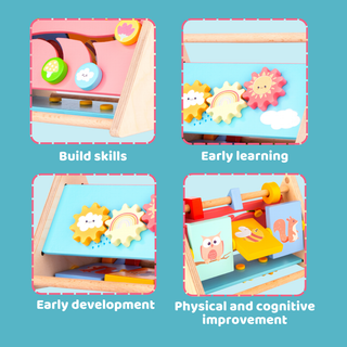 Wooden Activity Triangle for Kids