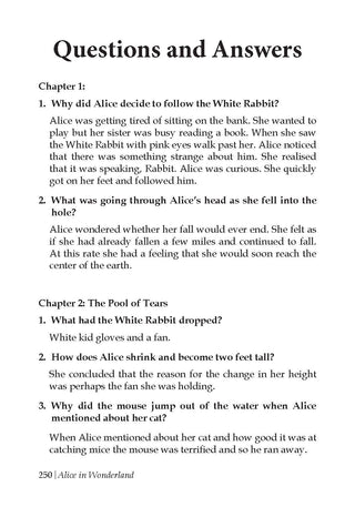 Alice in Wonderland – Illustrated Abridged Classics for Children with Practice Questions
