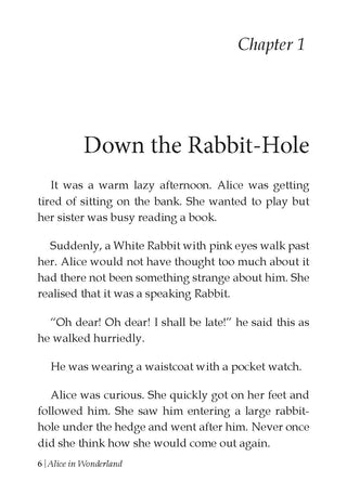 Alice in Wonderland – Illustrated Abridged Classics for Children with Practice Questions