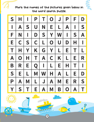 Ocean World Activities – I Can Solve Activity Book for Kids Age 4- 8 Years | With Colouring Pages, Mazes, Dot-to-Dots