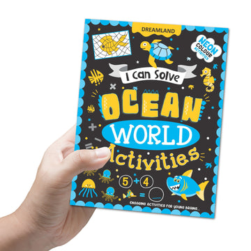 Ocean World Activities – I Can Solve Activity Book for Kids Age 4- 8 Years | With Colouring Pages, Mazes, Dot-to-Dots