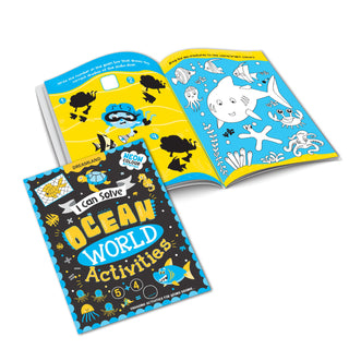 Ocean World Activities – I Can Solve Activity Book for Kids Age 4- 8 Years | With Colouring Pages, Mazes, Dot-to-Dots