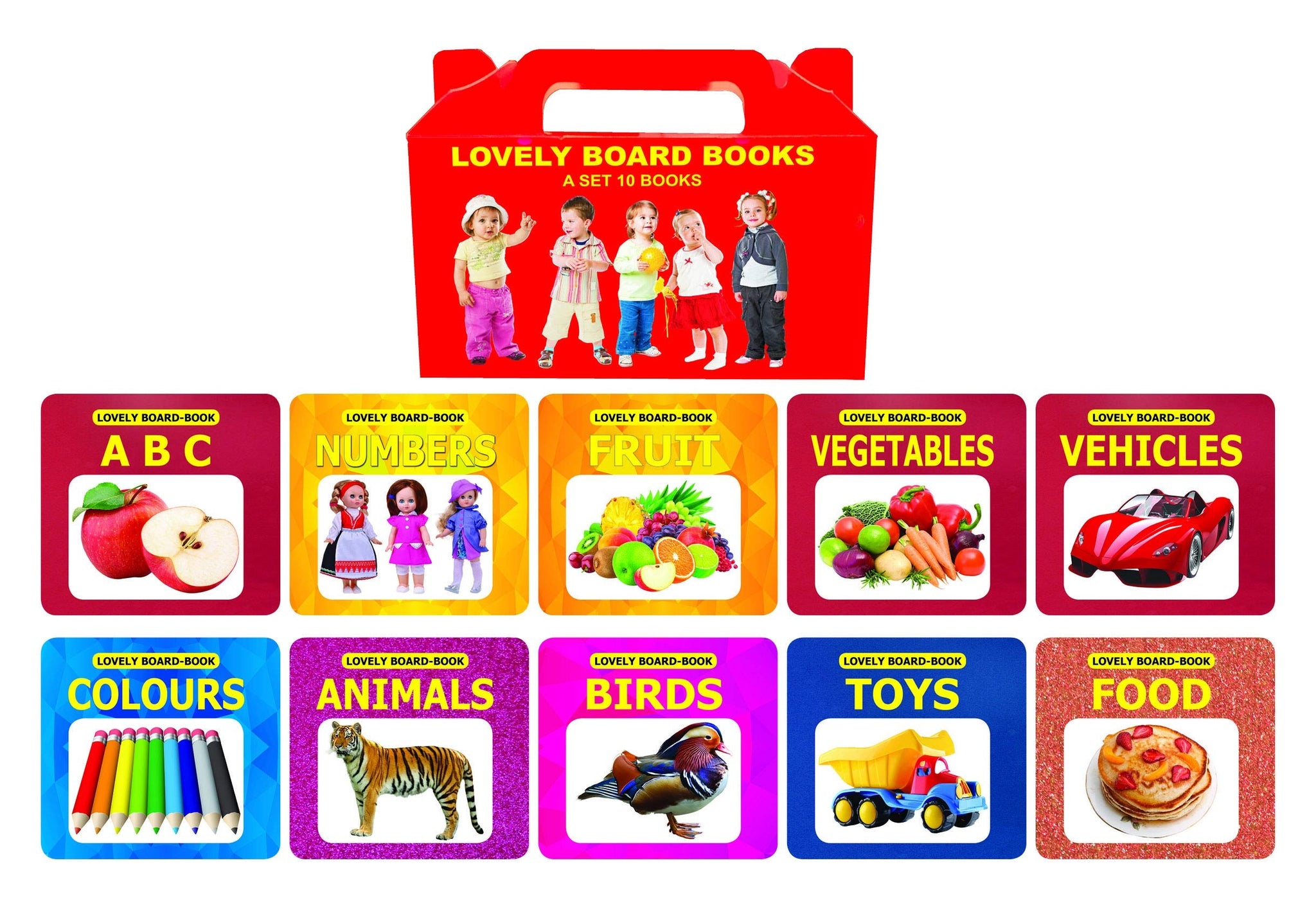Lovely Board Books Gift Pack (10 Titles) : Board Book for Kid