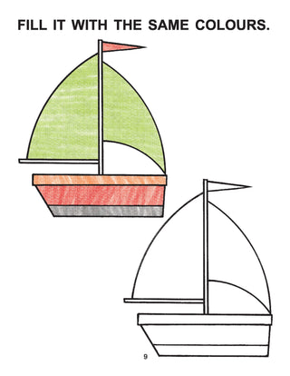 Colour With Crayons - 1 to 5 (Pack)