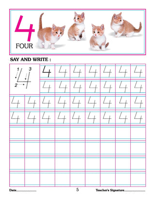 Number Writing – 4 Books Pack