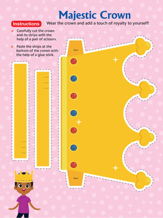 Tasty Foods Scissors Skills Activity Book for Kids Age 4 - 7 years | With Child- Safe Scissors, Games and Mask