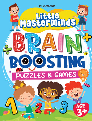 Little Masterminds: Brain Boosting Puzzles & Games Activity Book for Kids Age 3 and Up