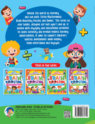 Little Masterminds: Brain Boosting Puzzles & Games Activity Book for Kids Age 3 and Up