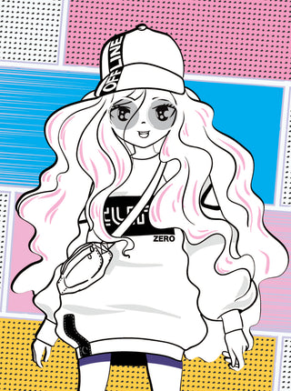 Colour Your Own Manga Book 4 With Free Manga Colouring Poster Age 4+