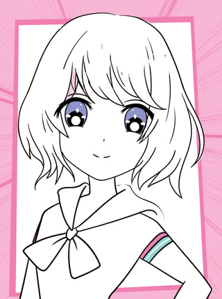 Colour Your Own Manga Book 4 With Free Manga Colouring Poster Age 4+