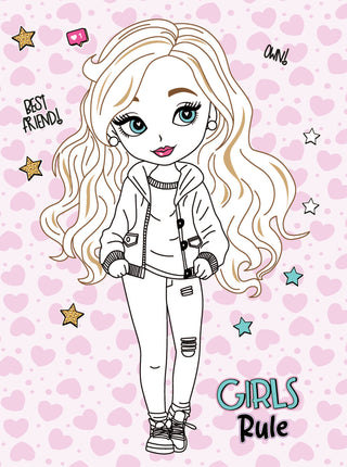 Colour Your Own Manga Book 4 With Free Manga Colouring Poster Age 4+