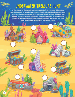 Underwater Expedition Activity Book for Kids Age 5 -10 years