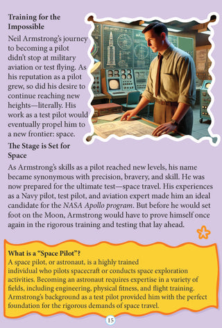 Neil Armstrong Icons of Inspiration  Illustrated Biography for Kids Age 6 - 12 Years