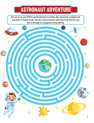 Solar System Exploration Activity Book for Kids Age 5 -10 years
