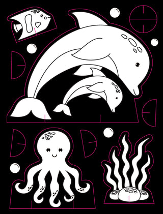 Under Ocean Neon Colour and Sticker Dots Book Over 500 Stickers