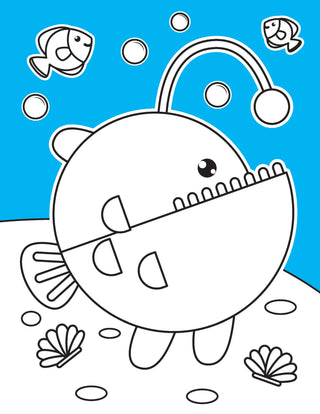 Under Ocean Neon Colour and Sticker Dots Book Over 500 Stickers
