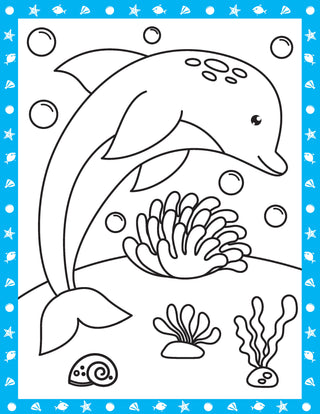 Under Ocean Neon Colour and Sticker Dots Book Over 500 Stickers