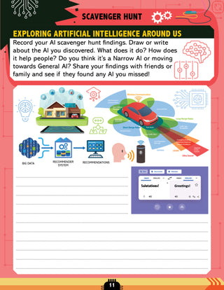 Artificial Intelligence Activity Book for Kids 7+- Activities about AI, Computers & Machine Learning