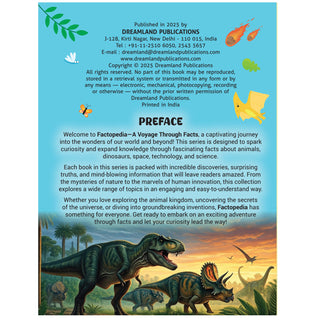 Factopedia: Dino Discovery – Fascinating Dinosaur Facts for Kids Age 6+ | Learn About Prehistoric Giants with Fun, Easy-to-Understand Info