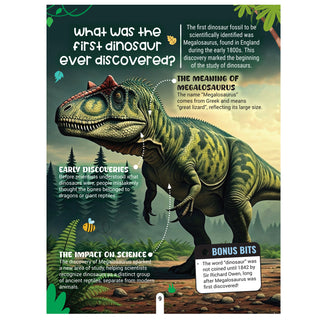 Factopedia: Dino Discovery – Fascinating Dinosaur Facts for Kids Age 6+ | Learn About Prehistoric Giants with Fun, Easy-to-Understand Info