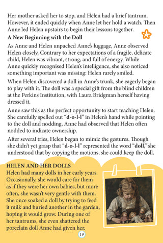 Helen Keller Icons of Inspiration  Illustrated Biography for Kids Age 6 - 12 Years