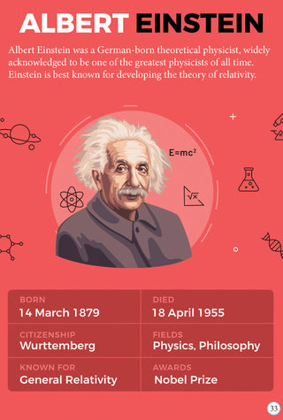 Albert Einstein Icons of Inspiration Illustrated Biography for Kids Age 6 - 12 Years