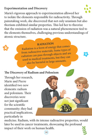 Marie Curie Icons of Inspiration  Illustrated Biography for Kids Age 6 - 12 Years