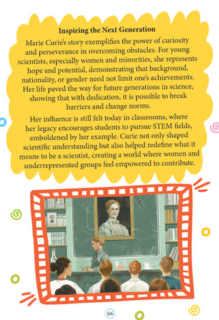 Marie Curie Icons of Inspiration  Illustrated Biography for Kids Age 6 - 12 Years