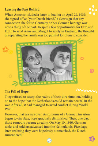 Anne Frank Icons of Inspiration  Illustrated Biography for Kids Age 6 - 12 Years