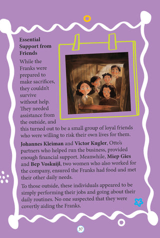 Anne Frank Icons of Inspiration  Illustrated Biography for Kids Age 6 - 12 Years