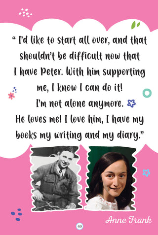 Anne Frank Icons of Inspiration  Illustrated Biography for Kids Age 6 - 12 Years