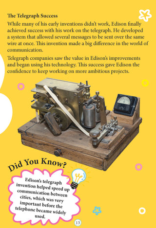 Thomas Edison Icons of Inspiration  Illustrated Biography for Kids Age 6 12 Years