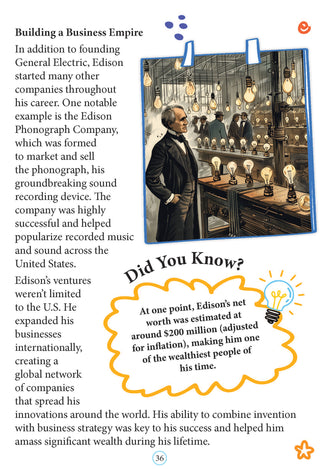 Thomas Edison Icons of Inspiration  Illustrated Biography for Kids Age 6 12 Years
