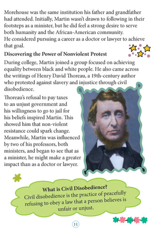 Martin Luther King Icons of Inspiration  Illustrated Biography for Kids Age 6 - 12 Years