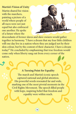 Martin Luther King Icons of Inspiration  Illustrated Biography for Kids Age 6 - 12 Years
