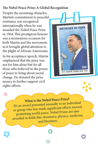 Martin Luther King Icons of Inspiration  Illustrated Biography for Kids Age 6 - 12 Years