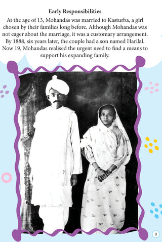 Mahatma Gandhi Icons of Inspiration  Illustrated Biography for Kids Age 6 - 12 Years