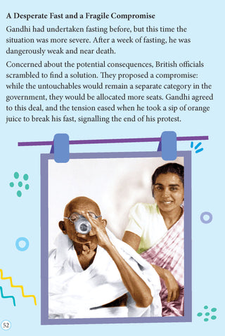 Mahatma Gandhi Icons of Inspiration  Illustrated Biography for Kids Age 6 - 12 Years