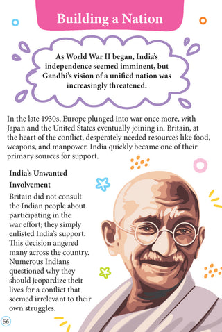 Mahatma Gandhi Icons of Inspiration  Illustrated Biography for Kids Age 6 - 12 Years