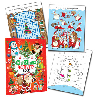 Dreamland Christmas Colouring & Activity Book pack of 2 for Kids Ages 4-8 Years , Christmas Book for kid , Christmas Gift