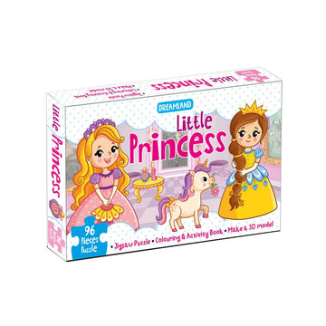 Little Princess Jigsaw Puzzle for Kids – 96 Pcs | With Colouring & Activity Book and 3D Model