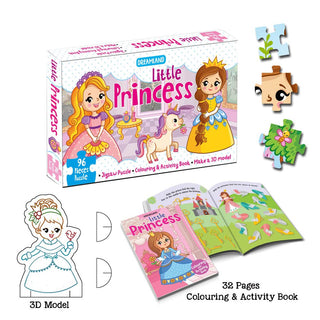 Magical Unicorn Jigsaw Puzzle for Kids – 96 Pcs | With Colouring & Activity Book and 3D Model