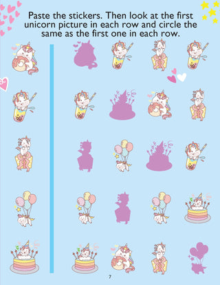 My Unicorn Books Pack - Unicorn Sticker and Activity Book, Copy Colour and Colouring Books
